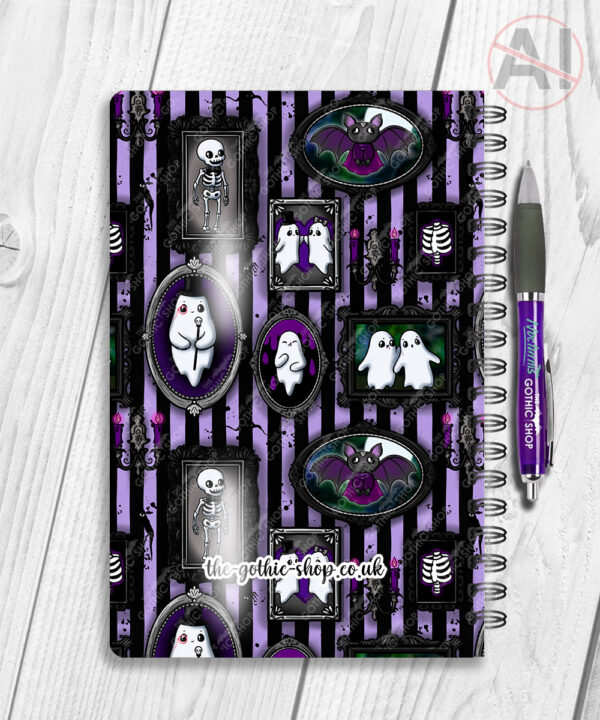 haunted mansion wall gallery gothic notebook journal option to personalise