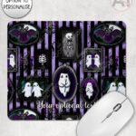 haunted mansion wall gallery gothic mouse mat option to personalise