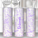 spell books black doodle sketches straight tumbler option to personalise