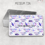 witch's brew doodle sketches gothic storage tin option to personalise
