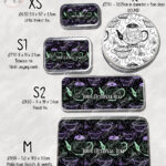 witch's brew doodle sketches gothic storage tin option to personalise