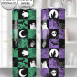witch's brew doodle sketches gothic straight tumbler option to personalise (copy)