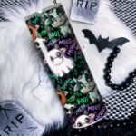 spooky halloween cows straight tumbler option to personalise