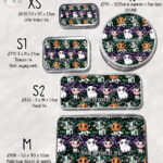 spooky halloween cows storage tin option to personalise