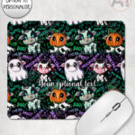 spooky halloween cows mouse mat option to personalise