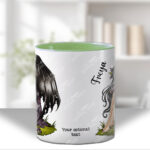 fae gothic bat wing fairy mug and/or coaster optional to personalise