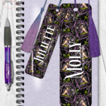 fae gothic bat wing fairy metal bookmark option to personalise
