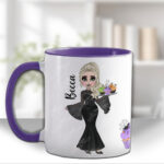 goth lady spooky cupcakes halloween mug and/or coaster optional to personalise
