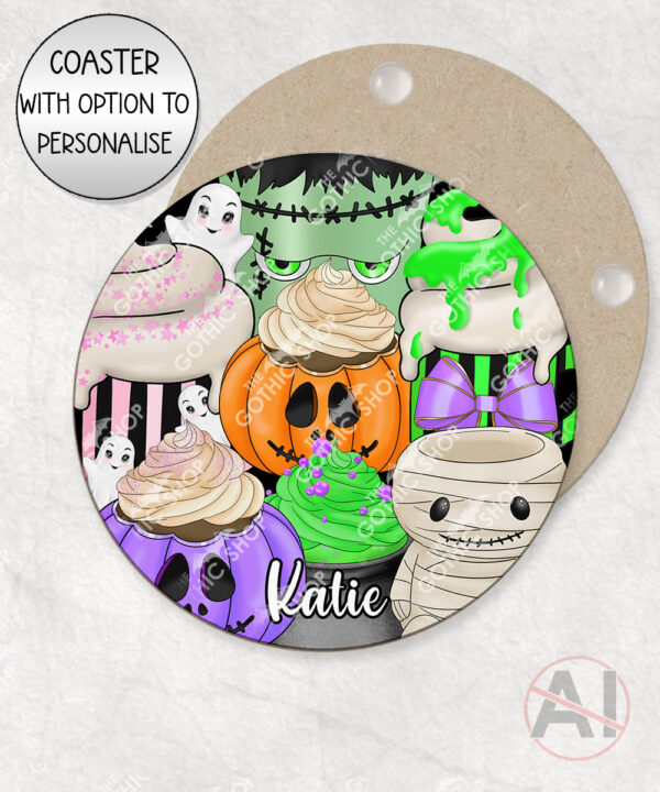 personalised halloween mug and/or coaster – cute spooky mugs halloween gift