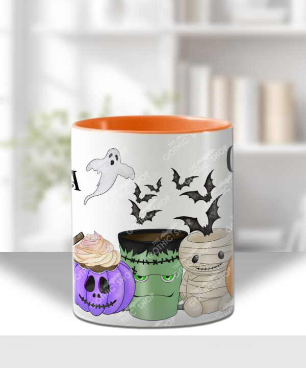 personalised halloween mug and/or coaster – cute spooky mugs halloween gift