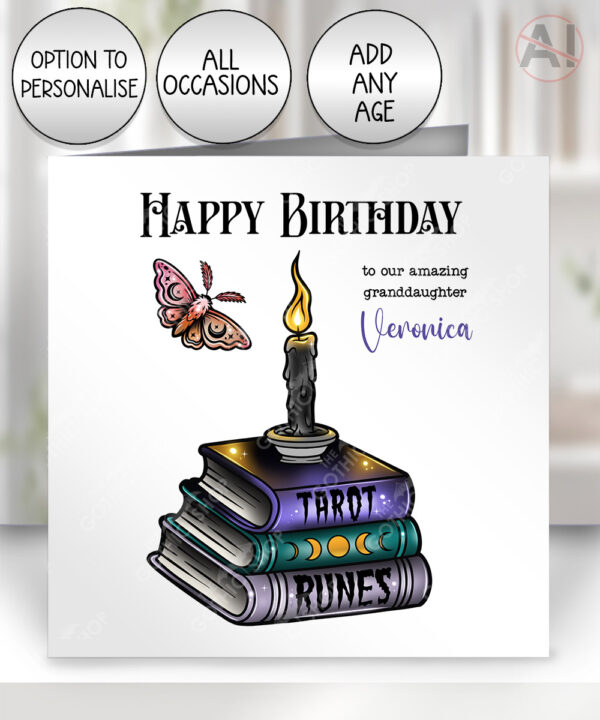 witchy spells and rituals birthday / all occasions card option to personalise