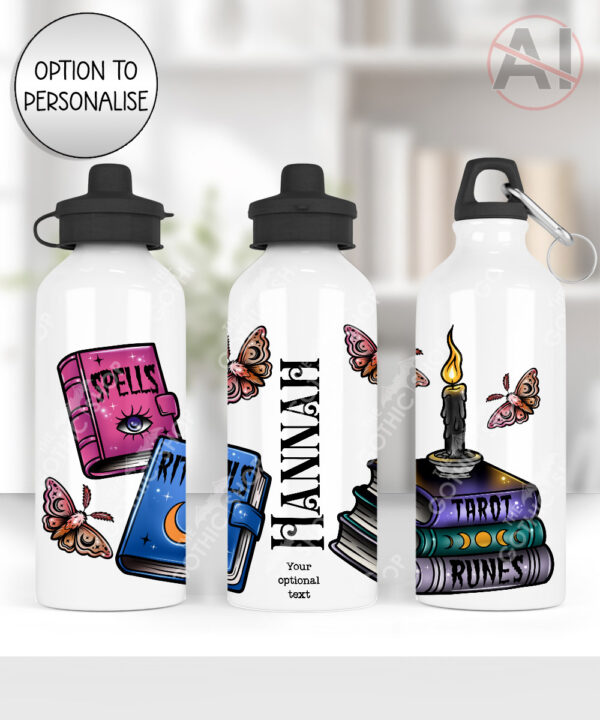 witchy spells and rituals water bottle option to personalise