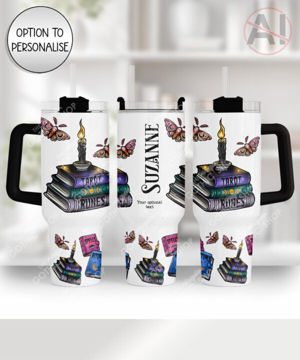 witchy spells and rituals large 40oz tumbler with handle option to personalise