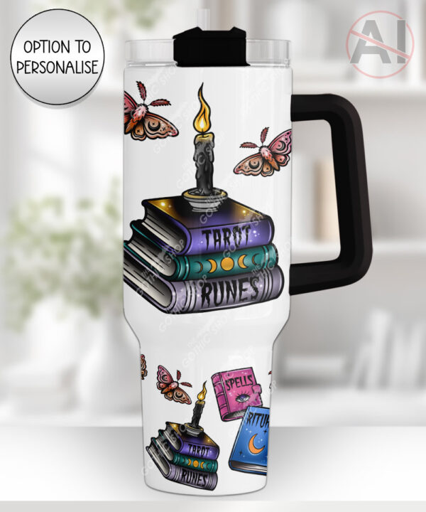 witchy spells and rituals large 40oz tumbler with handle option to personalise