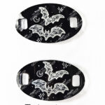 gothic trainer tags & boot lace charms – bats, skulls & gothic designs