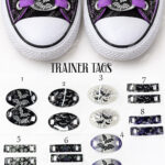 gothic trainer tags & boot lace charms – bats, skulls & gothic designs