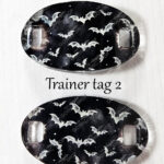 gothic trainer tags & boot lace charms – bats, skulls & gothic designs