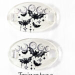 gothic trainer tags & boot lace charms – bats, skulls & gothic designs