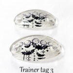 gothic trainer tags & boot lace charms – bats, skulls & gothic designs