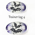 gothic trainer tags & boot lace charms – bats, skulls & gothic designs