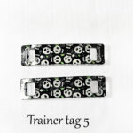 gothic trainer tags & boot lace charms – bats, skulls & gothic designs