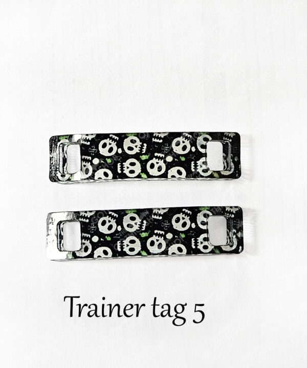 gothic trainer tags & boot lace charms – bats, skulls & gothic designs