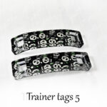 gothic trainer tags & boot lace charms – bats, skulls & gothic designs