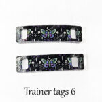 gothic trainer tags & boot lace charms – bats, skulls & gothic designs