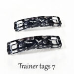 gothic trainer tags & boot lace charms – bats, skulls & gothic designs