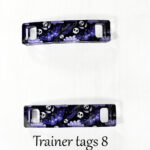 gothic trainer tags & boot lace charms – bats, skulls & gothic designs