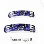 gothic trainer tags & boot lace charms – bats, skulls & gothic designs