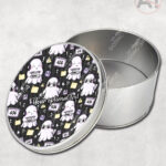 kawaii computer geek gamer ghosts storage tin option to personalise