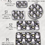 kawaii computer geek gamer ghosts storage tin option to personalise