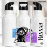 grim reaper gamer water bottle option to personalise