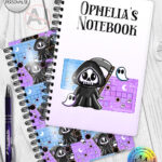 grim reaper gamer notebook journal option to personalise