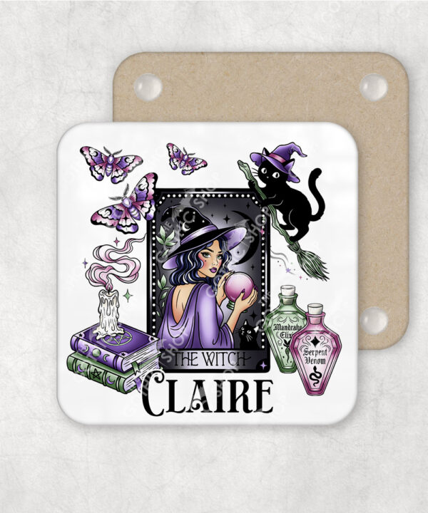gothic witch & crystal ball mystical fantasy mug and/or coaster optional to personalise
