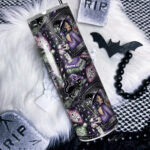 gothic witch & crystal ball mystical fantasy straight tumbler option to personalise