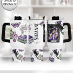 gothic witch & crystal ball mystical fantasy large 40oz tumbler with handle option to personalise