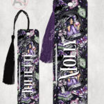 gothic witch & crystal ball mystical fantasy metal bookmark option to personalise