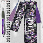 gothic witch & crystal ball mystical fantasy metal bookmark option to personalise