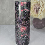 gothic spiders and bleeding hearts personalised straight tumbler