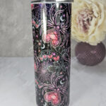gothic spiders and bleeding hearts personalised straight tumbler