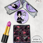 gothic spiders and bleeding hearts personalised compact mirror