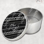 emo gothic punk studded straps print personalised storage tin